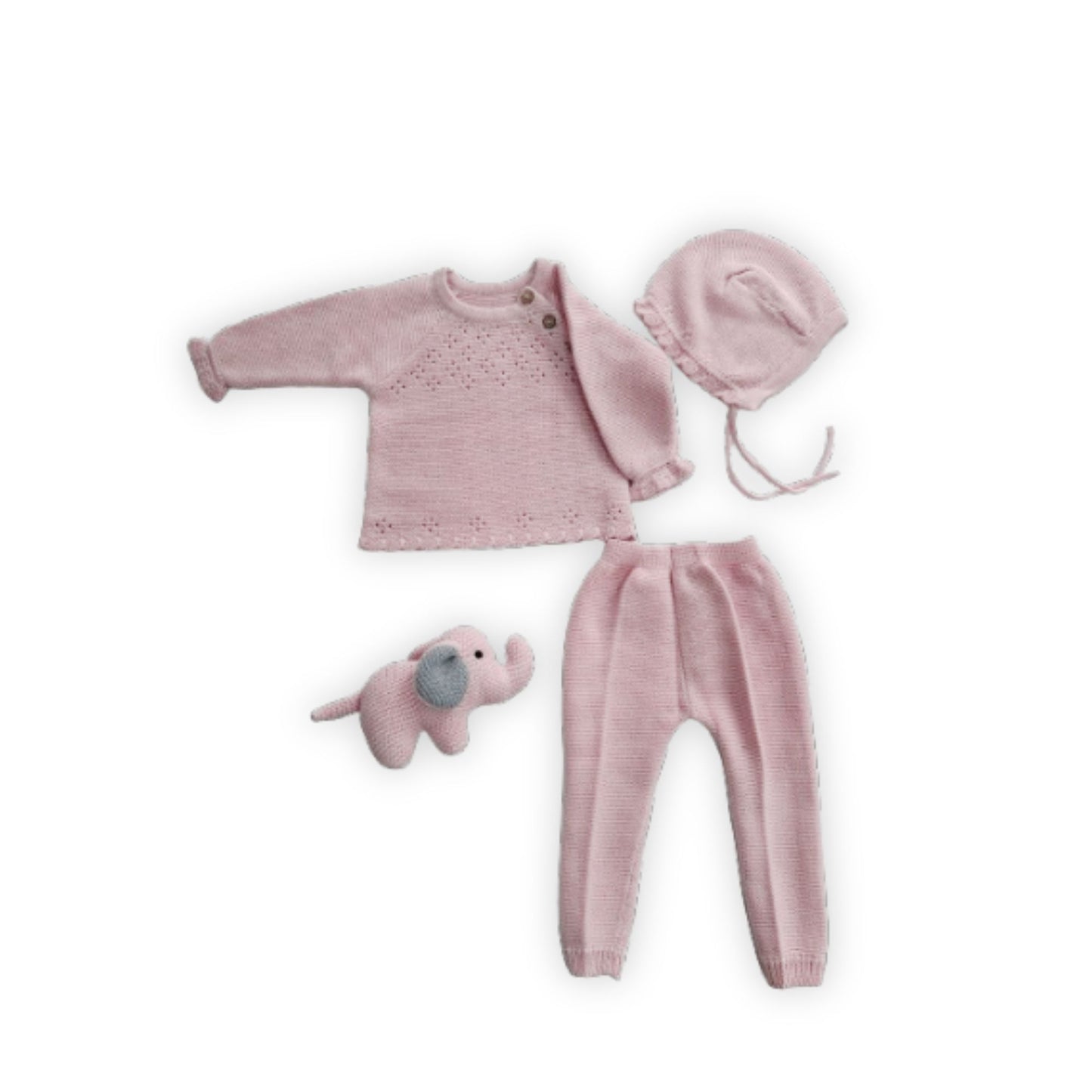 Cuddly Bunny Baby Pink Gift Set