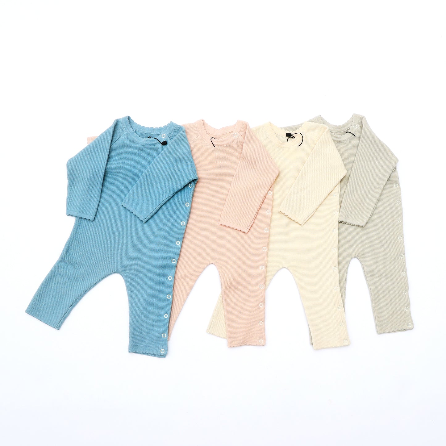 Baby Jumper with Side Buttons Cotton Knitted Garment