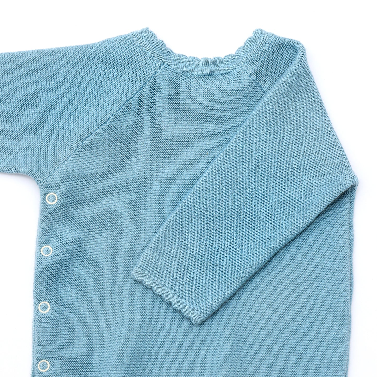 Baby Jumper with Side Buttons Cotton Knitted Garment