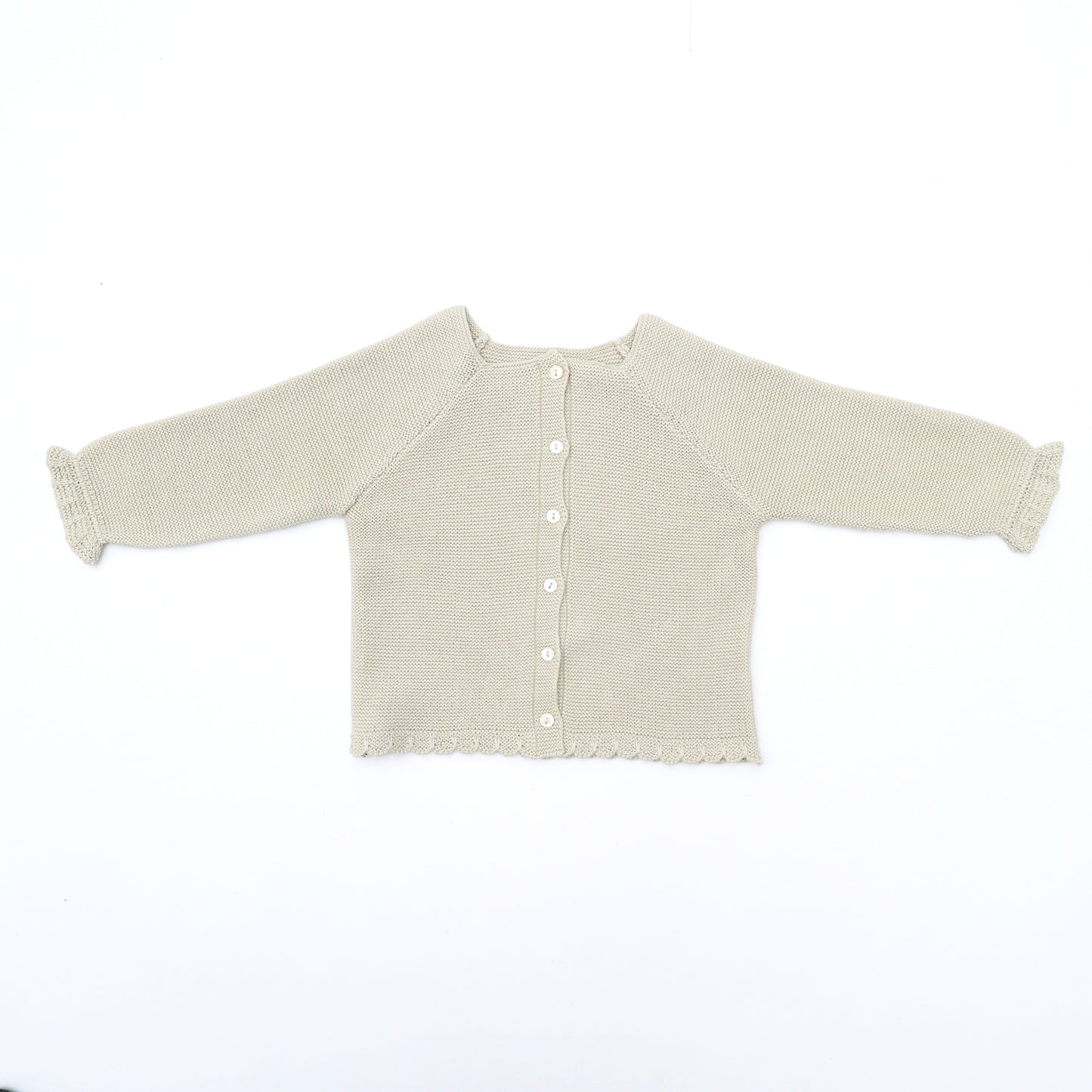 Baby Top Front Open Cotton Knitted Garment
