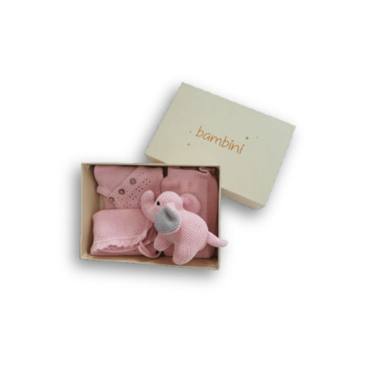 Cuddly Bunny Baby Pink Gift Set
