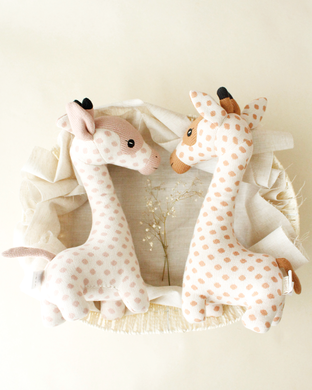 SPOTTY- The Giraffe Knitted Cotton Plush Toy