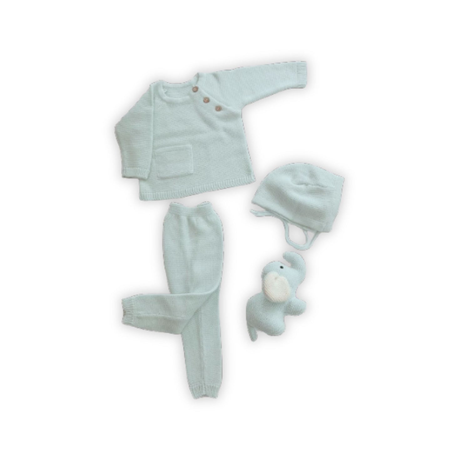 Cuddly Bunny Baby Blue Gift Set