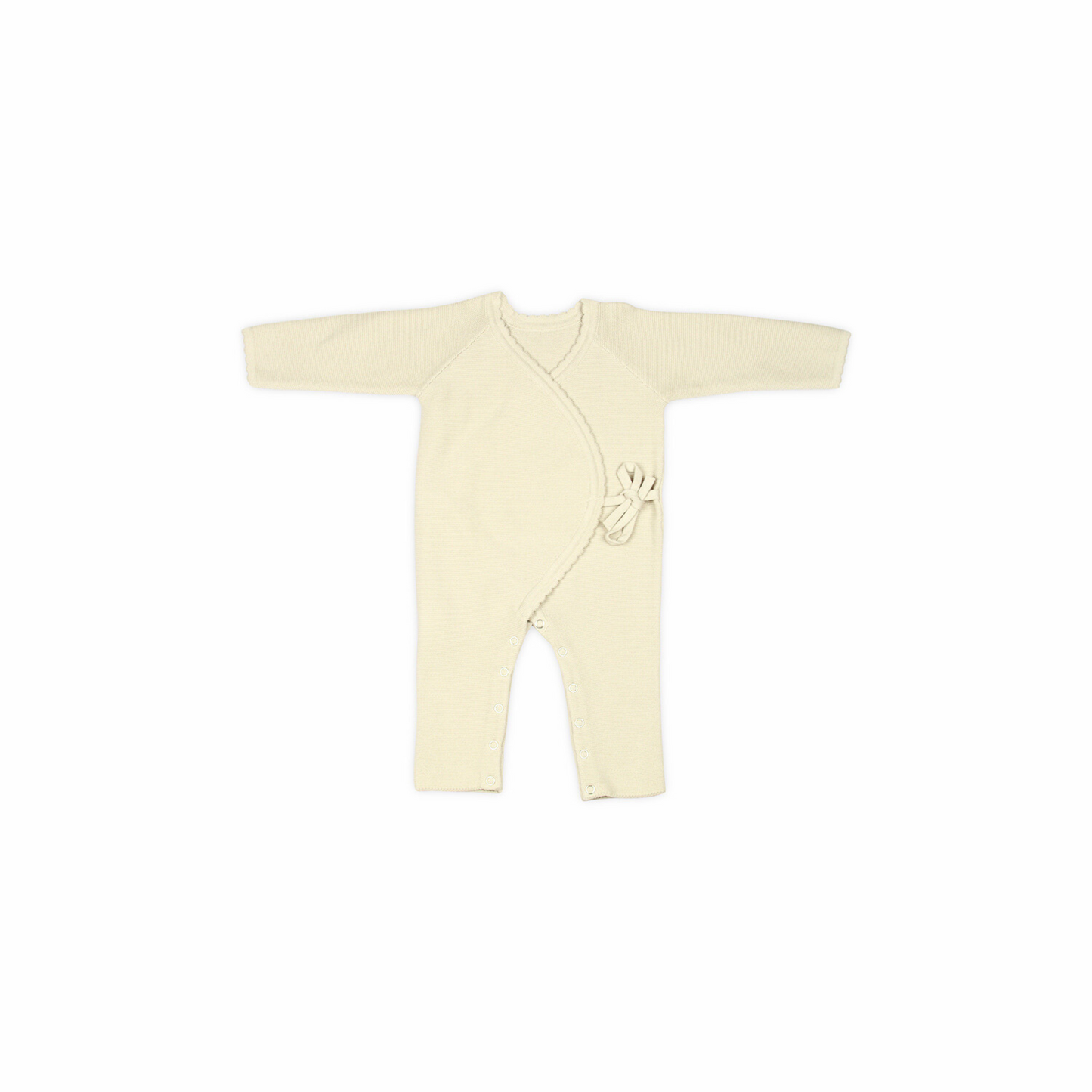Baby Jumper with Side Tie Cotton Knitted Garment