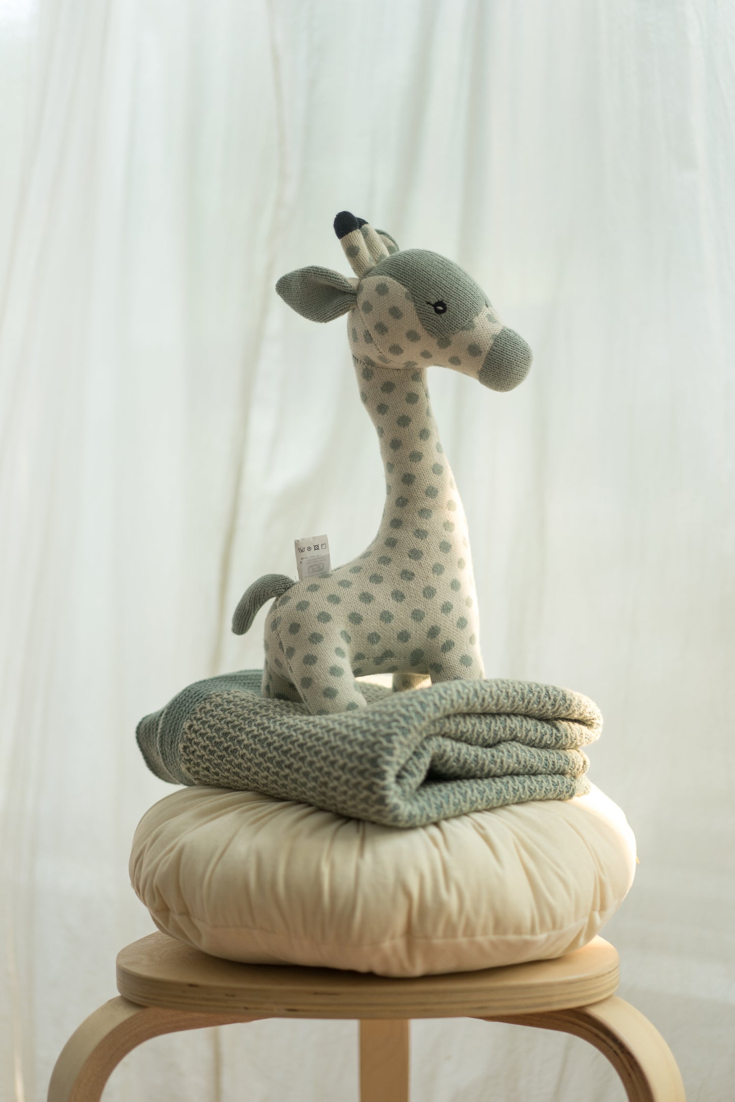 SPOTTY- The Giraffe Knitted Cotton Plush Toy