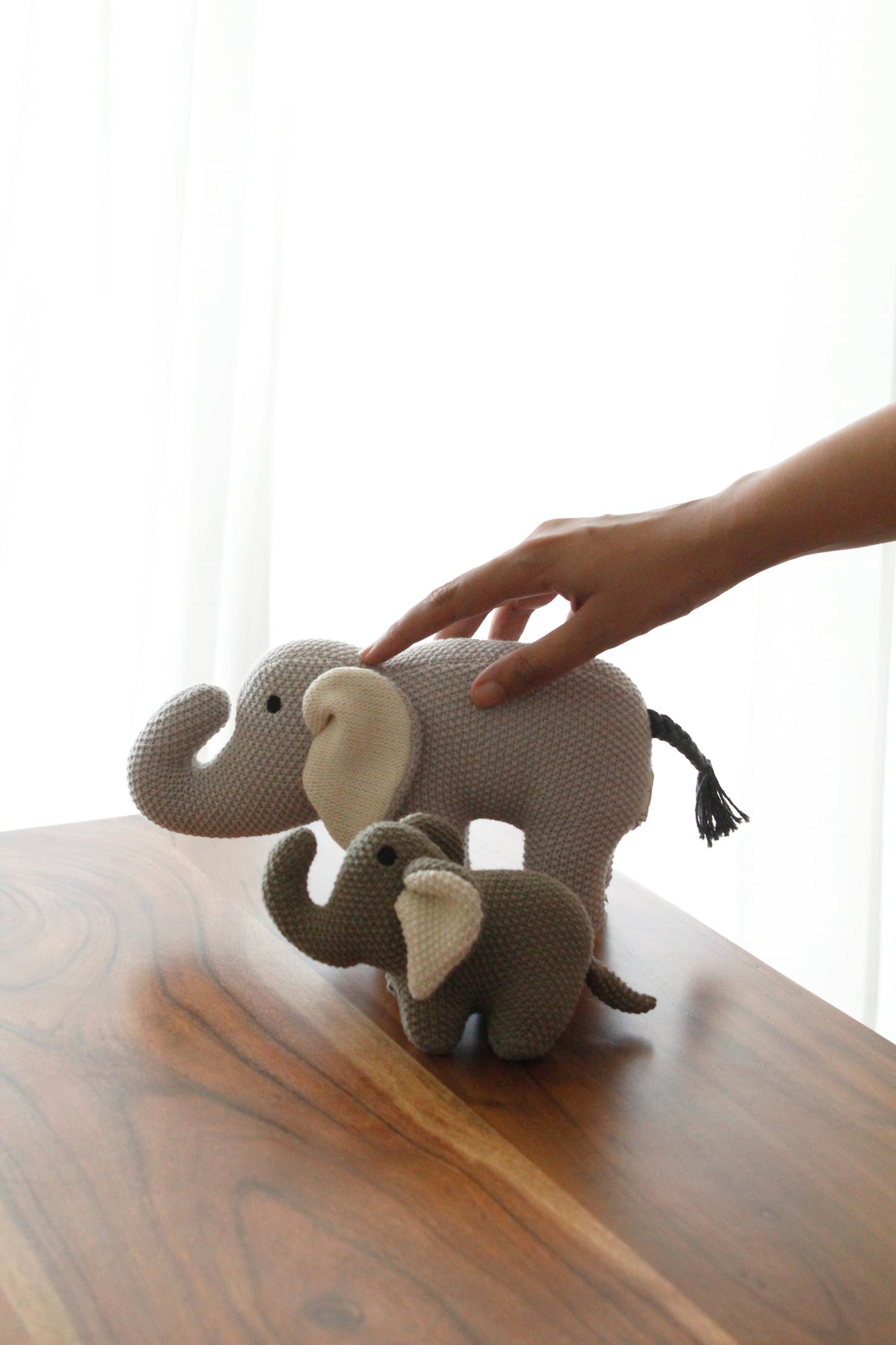 JODEI- The Elephant Knitted Cotton Plush Toy