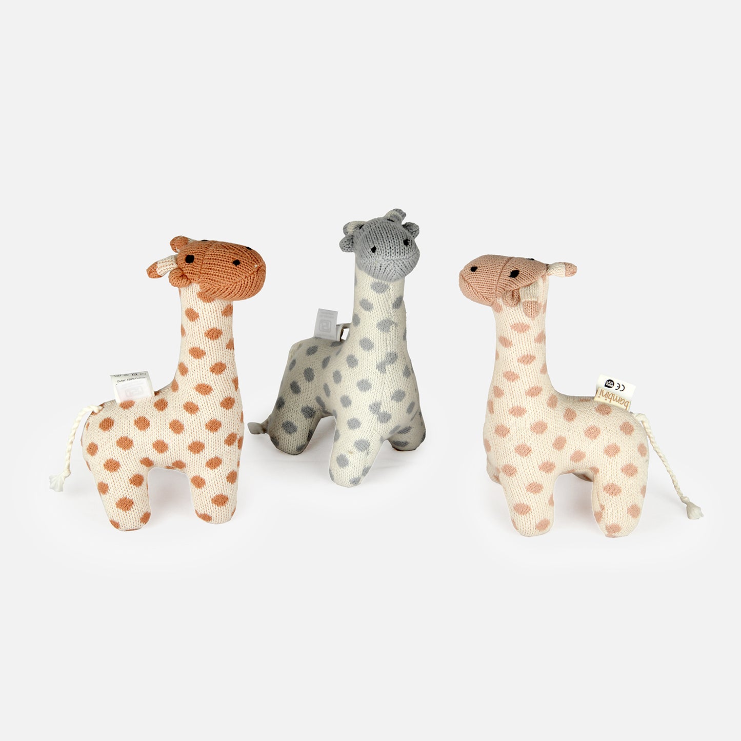 DUSTY-The Giraffe Cotton Knitted Plush Toy