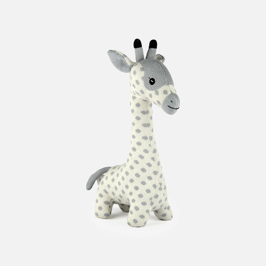 SPOTTY- The Giraffe  Knitted Cotton Plush Toy