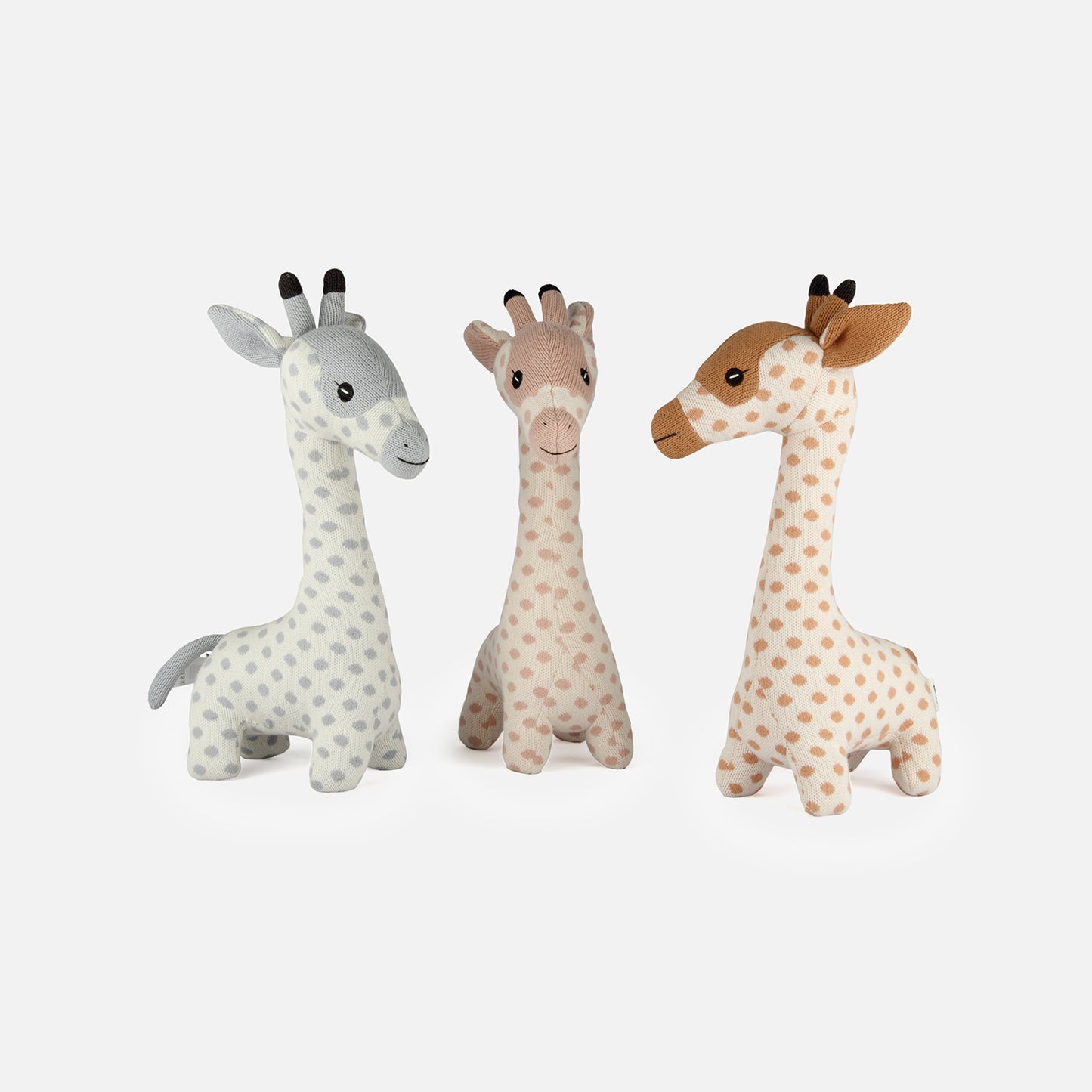 SPOTTY- The Giraffe Knitted Cotton Plush Toy