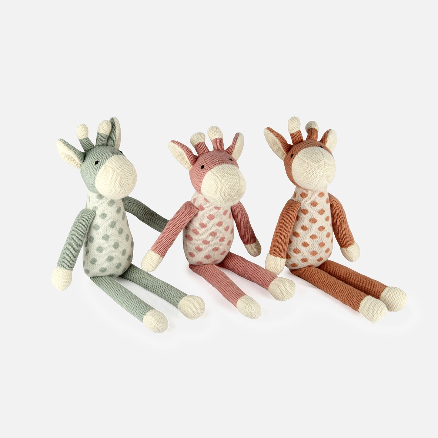 DOTTY- Giraffe Knitted Cotton Plush Toy