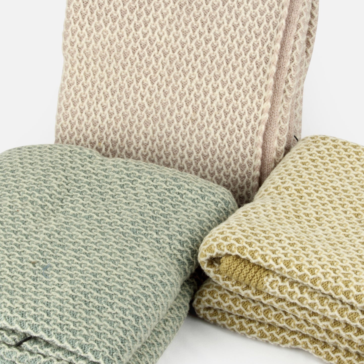 Honey Comb Baby Wool Throw