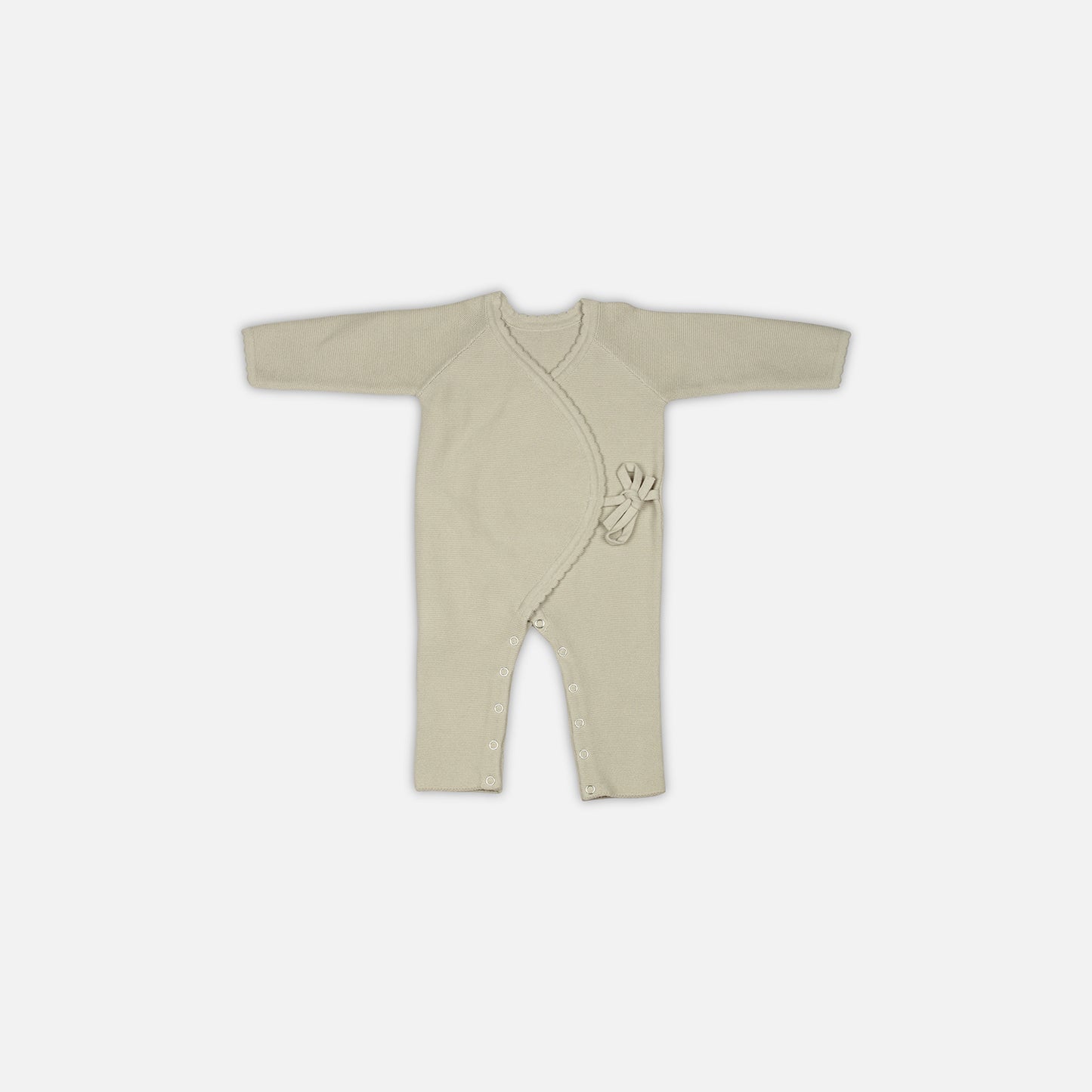 Baby Jumper with Side Tie Cotton Knitted Garment