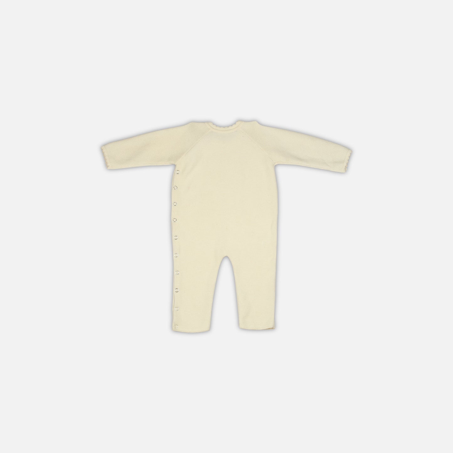Baby Jumper with Side Buttons Cotton Knitted Garment