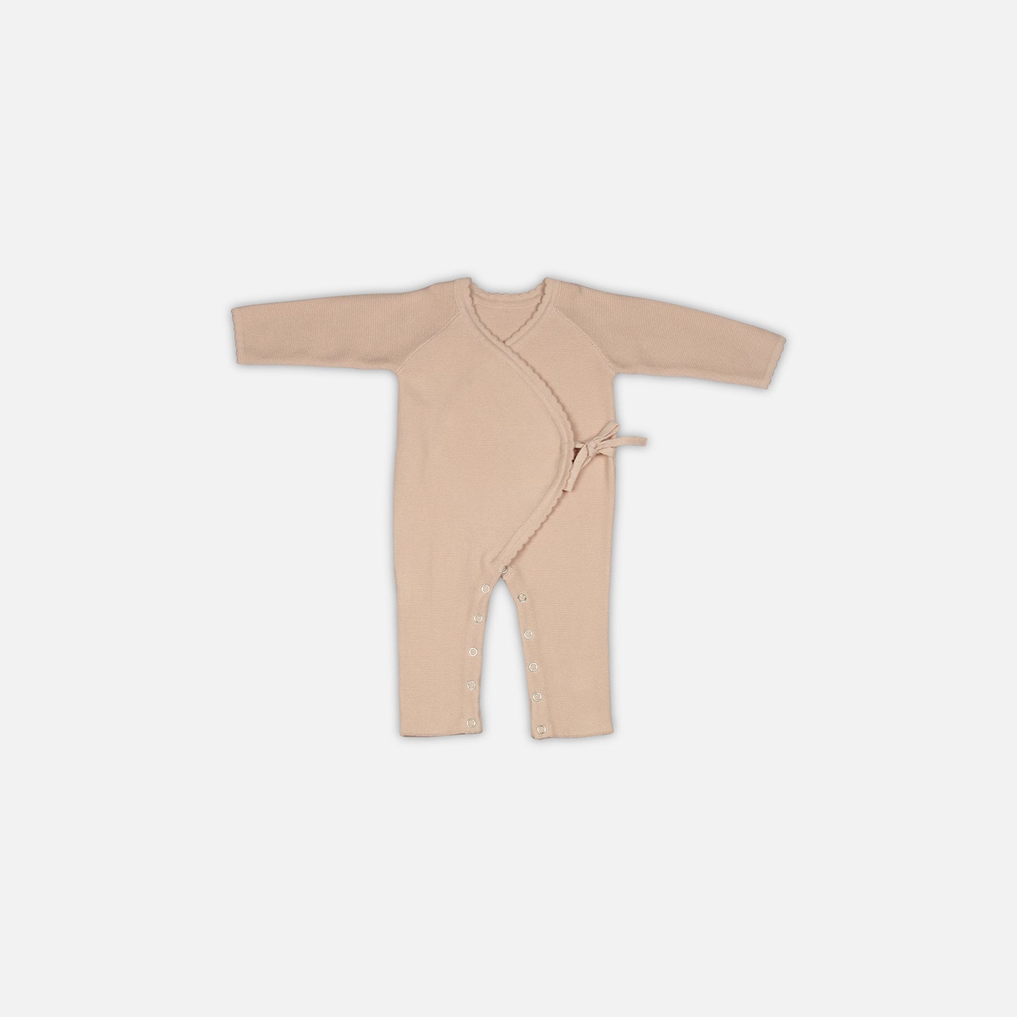 Baby Jumper with Side Tie Cotton Knitted Garment