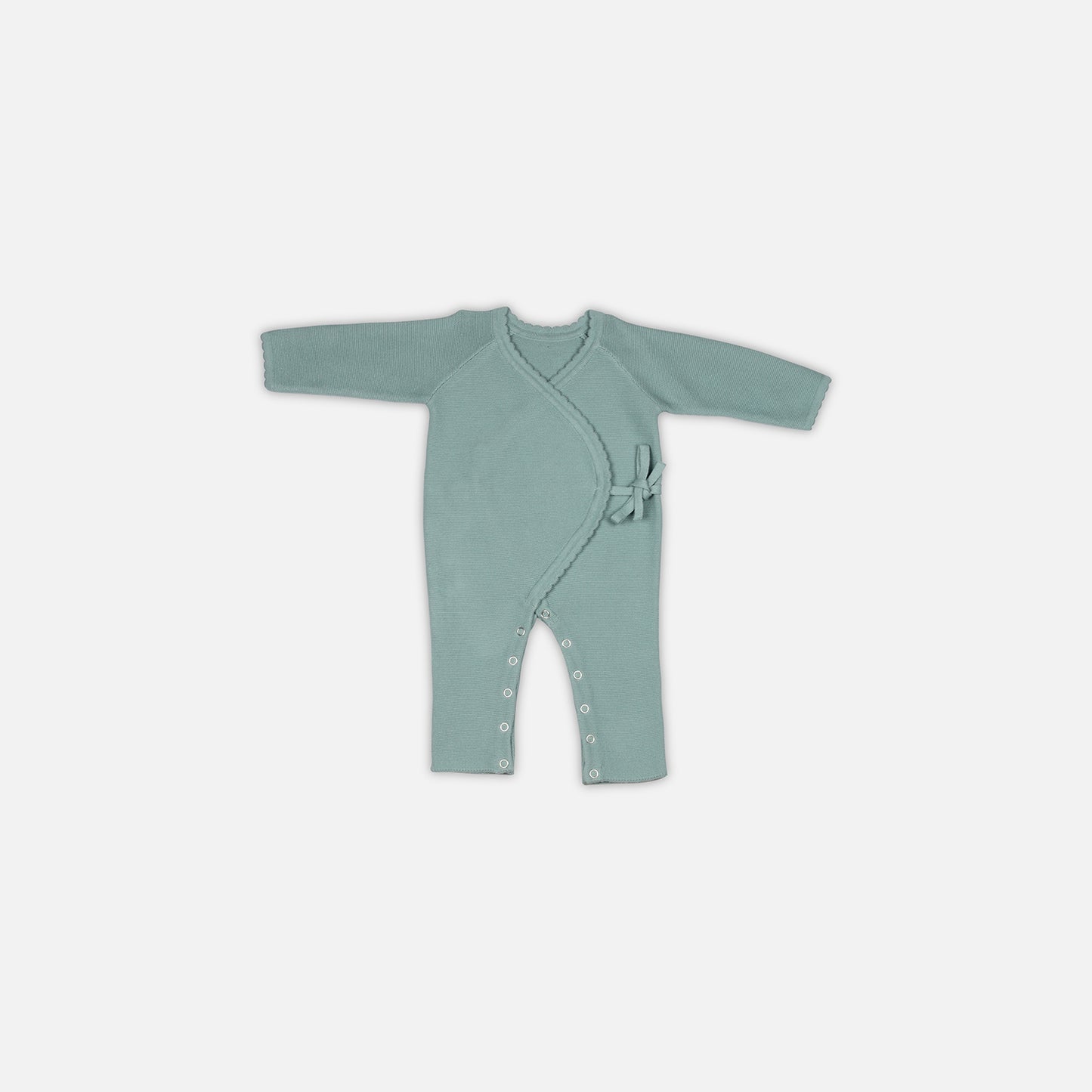 Baby Jumper with Side Tie Cotton Knitted Garment