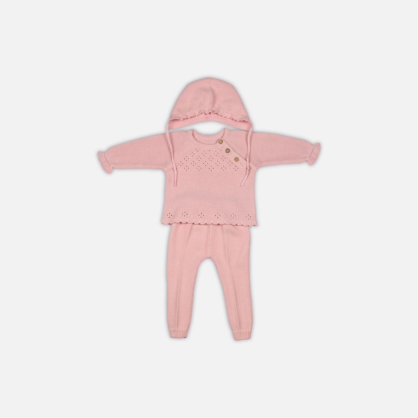 Baby Pink T-Shirt Cotton Knitted Garment