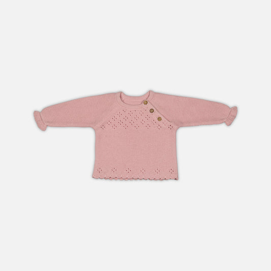 Baby Pink T-Shirt Cotton Knitted Garment