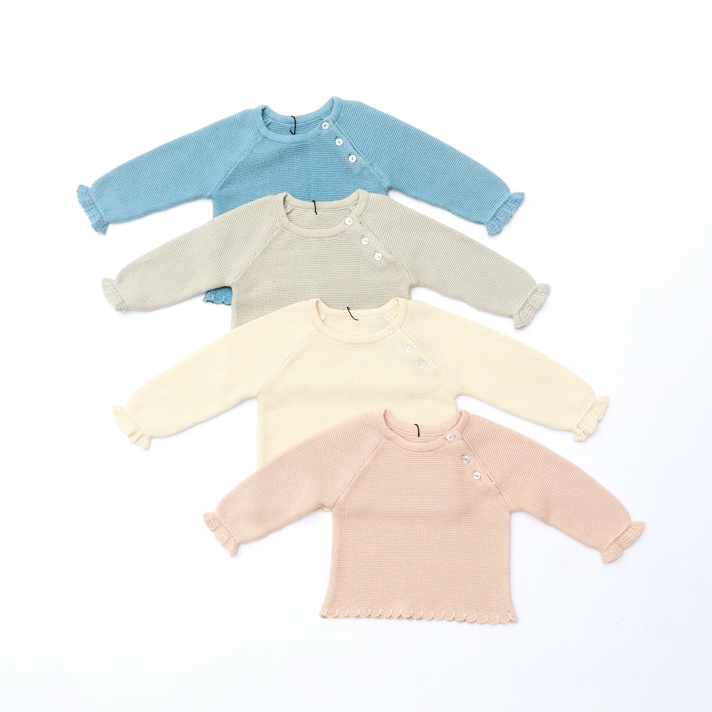 Baby Top Side Open Cotton Knitted Garment