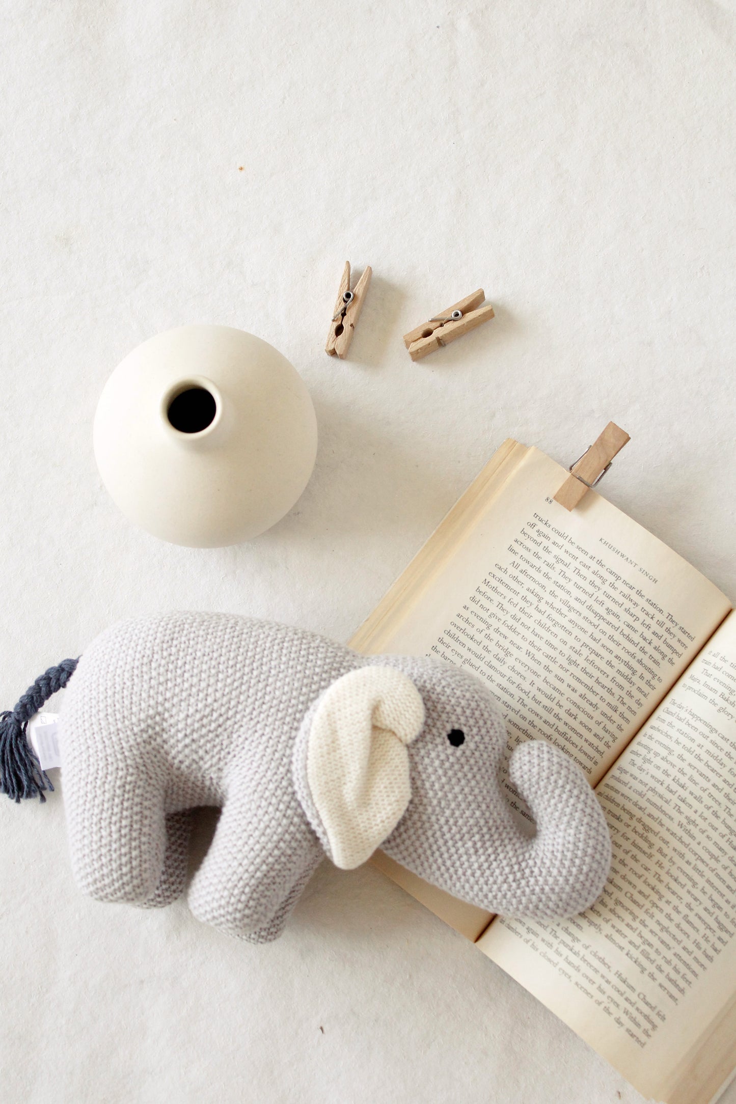 JODEI- The Elephant Knitted Cotton Plush Toy
